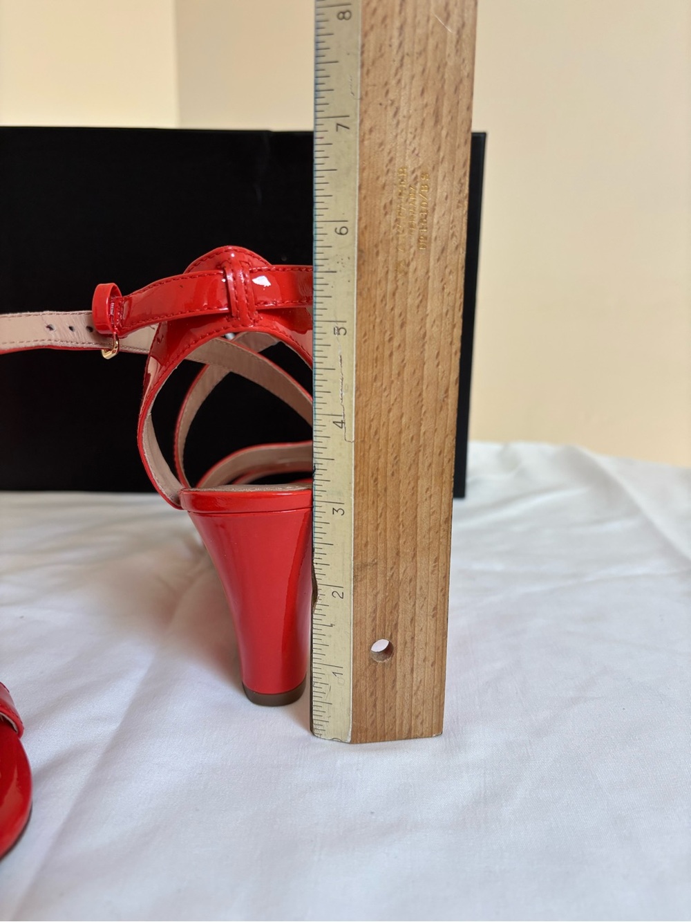 J. Crew Patent Leather Strappy Wedge Sandals in Blood Orange - Women’s Size 8.5M - Picture 12 of 12